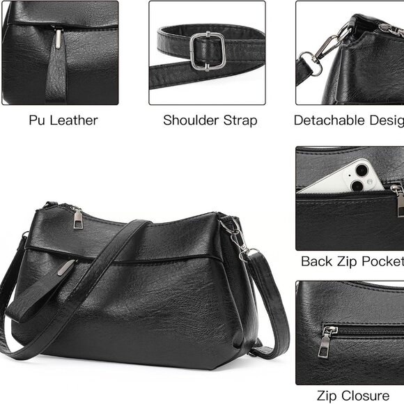 Versatile Crossbody Bag for Women - Stylish & Compact with Adjustable Strap - Picture 6 of 9